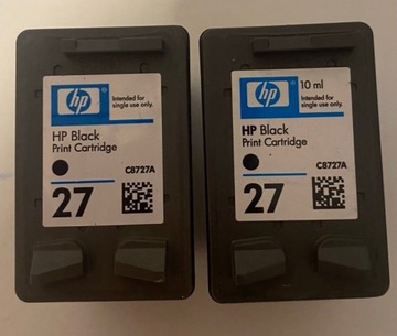 HP TUSZ WKŁAD GŁOWICA 27 C8727A BLACK ORYGINAŁ PUSTY