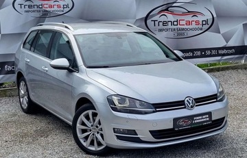 Volkswagen Golf VII Variant 2.0 TDI CR DPF BlueMotion Technology 150KM 2013 Volkswagen Golf 2.0 150 KM navi bezwypadkowy serwisowany Gwarancja Oplacony