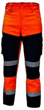 Spodnie robocze ostrzeg. softshell SNOW HAWK pom.M