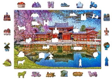 Puzzle Drewniane Byodo-in Temple, Kyoto 500 +5 el