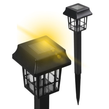 Солнечная садовая лампа Светодиодный датчик сумерек с приводом от полюса для сада 3000К