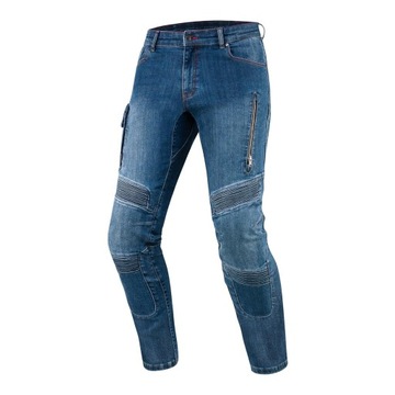 Мотоциклетные брюки REBELHORN VANDAL DENIM WASHED BLUE + БЕСПЛАТНЫЕ ПОДАРКИ
