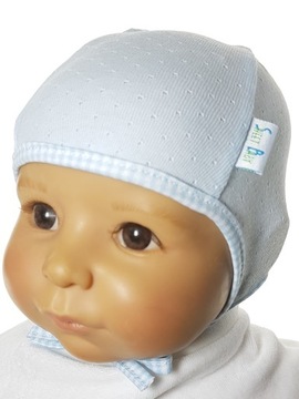 Первая шляпа в жизни ребенка, связанная с новорожденными малышкой Layette 0-3MC 15 Kolor
