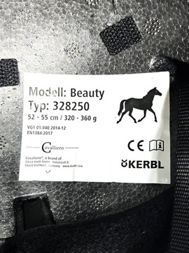 Kask jeździecki Beauty, czarny, 53-57 cm, Covalliero