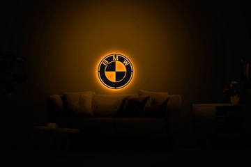 Логотип BMW, светодиодная деревянная картинка, НОЧНАЯ ЛАМПА