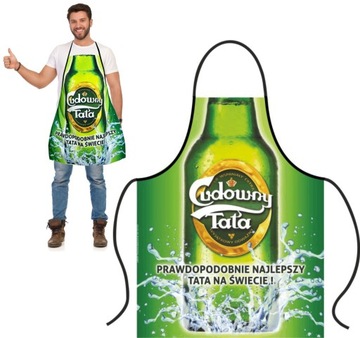 DZIEŃ OJCA taty FARTUCH dar DLA MAMY matki RODZICÓW URODZINY tata mama 22w