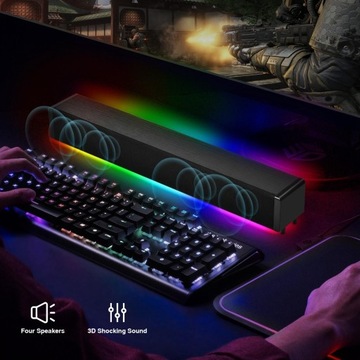 Беспроводные светодиодные динамики Bluetooth 5.0 с