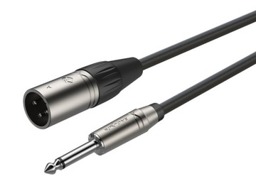 Kabel mikrofonowy XLR(m) - JACK 6.3(m) mono Roxtone SMART SMXJ250L5 5m