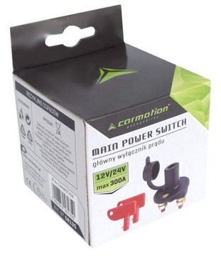 HEBEL GŁÓWNY WYŁĄCZNIK PRĄDU AKUMULATORA RYGIEL 12V 24V 300A Z 2 KLUCZYKAMI