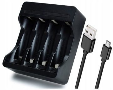 SZYBKA Ładowarka Baterii AA AAA 2W1 Z KABLEM USB