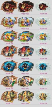 3D наклейки на стену ДИНОЗАВР 160x110см MAXWYBÓR