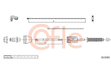 lecoy 4646 =10.0383 Linka gazu Renault CLIO II