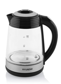 ЭЛЕКТРИЧЕСКИЙ СТЕКЛЯННЫЙ ЧАЙНИК, СВЕТОДИОДНАЯ РЕГУЛИРОВКА ТЕМПЕРАТУРЫ