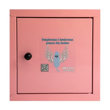 Розовый почтовый ящик для гигиенических материалов для школ