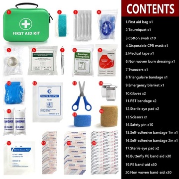 129pcs Waterproof Outdoor Travel Car First Aid Kit Home Small Medical Box