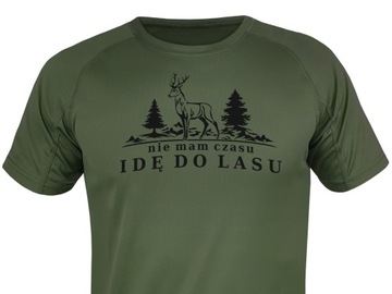 Oddychająca koszulka NIE MAM CZASU IDĘ DO LASU 2XL