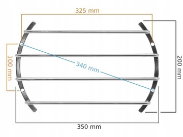 РЕШЕТКА КРЫШКА ДЛЯ ДИНАМИКА, САБВУФЕРА, СУББОКСА 300M 30CM ХРОМ