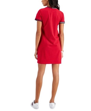 Tommy Hilfiger dámske šaty s bodkami červené L