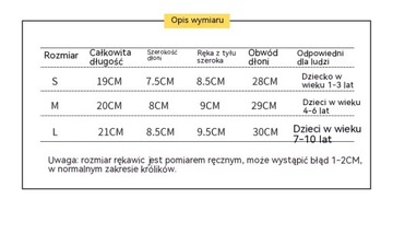 Wodoodporne, syndaktylowe rękawiczki narciarskie dla dzieci z kreskówek