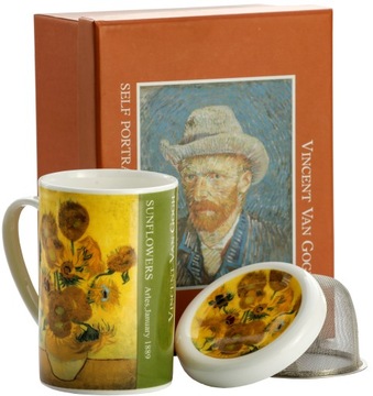 Kubek z zaparzaczem 350ml Bone China
