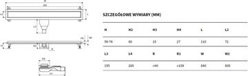 ЛИНЕЙНЫЙ СТОП 80 СМ ЗОЛОТО EXCELLENT STILIO ЗОЛОТО