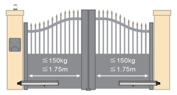 АВТОМАТИЧЕСКИЙ ПРИВОД ДЛЯ ДВУСТРООЧНЫХ ВОРОТ V350 Avidsen Seltex