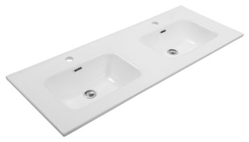 UMYWALKA MEBLOWA CERAMICZNA PODWÓJNA BIAŁA 120 cm