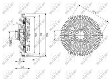 NRF 49631 SPOJKA VENTILÁTOR CHLAZENÍ