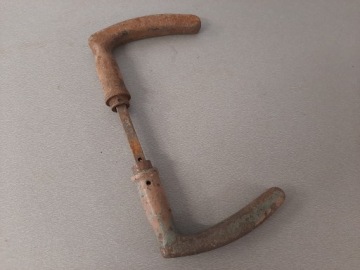 Красивая старая латунная дверная ручка, знак, ручка, дверной замок, окно, АНТИЧНЫЙ ПАМЯТНИК
