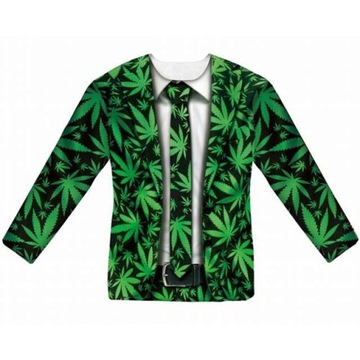 t-shirt koszulka GANJA garnitur z marihuaną roz M
