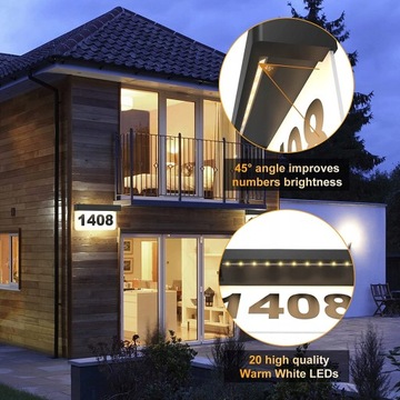 СВЕТОДИОДНАЯ СОЛНЕЧНАЯ ЛАМПА С ПОДСВЕТКОЙ НОМЕРА ДОМА