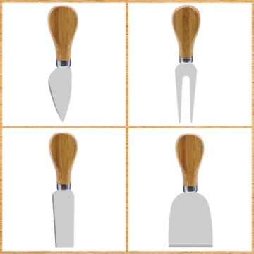 СЕРВИРОВОЧНАЯ ДОСКА ДЛЯ ПОДАЧИ СЫРОВ ХОЛОДНЫХ МЯСНЫХ ЗАКУСОК С НОЖАМИ БАМБУК