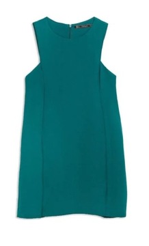 ZARA mini sukienka z kieszeniami w kolorze morskim XS/S
