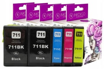 5x TUSZ 711 XL DO HP T120 T125 T130 T520 T525 T530