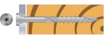 Столярные шурупы для дерева Соединители SSF 10х80мм