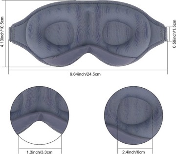 3D МАСКА ДЛЯ ВЕК ДЛЯ СНА TRAVEL ПРЕМИУМ