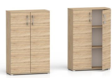 Regał szafka komoda biurowa do biura gabinetu 60 x 110 x 32 cm dąb sonoma