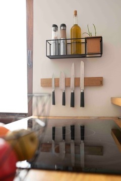 ДЕРЕВЯННЫЙ ДЕРЖАТЕЛЬ НОЖА С МАГНИТНОЙ ПОЛОСОЙ 30 СМ