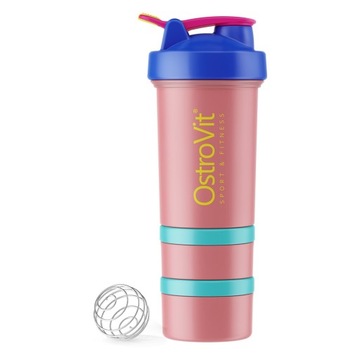 OstroVit Shaker Premium 450 ml SZCZELNY SZEJKER DO BIAŁKA ODŻYWEK PILLBOX