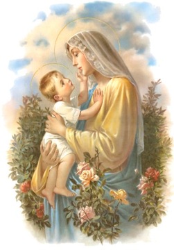 OBRAZ NA PŁÓTNIE MATKA BOSKA MARIA MARYJA 50x70