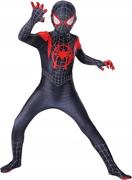 KOSTIUM PRZEBRANIE STRÓJ SPIDERMAN STALOWY SUPERBOHATER 170