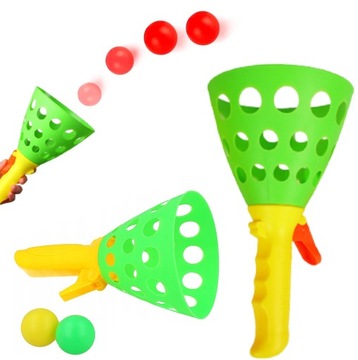ZABAWKA WYRZUTNIA PIŁEK KULEK GRA PLAŻOWA RZUTKA