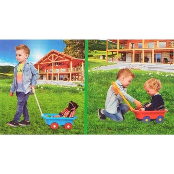 DUŻY WÓZEK PRZYCZEPKA do piasku NA ZABAWKI TACZKA