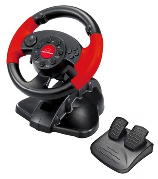 KIEROWNICA Z PEDAŁAMI WIBRACJE PC PSX PS2 PS3 USB