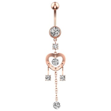 KOLCZYK DO PĘPKA PIERCING STAL CHIRURGICZNA EP-02B