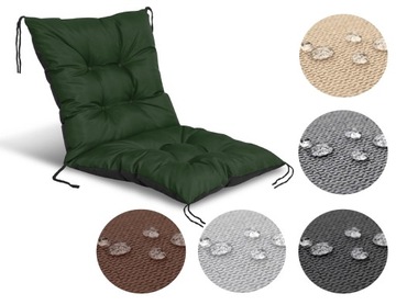 Садовые подушки 50х50х50 см для садовых стульев и скамеек водонепроницаемые зеленые