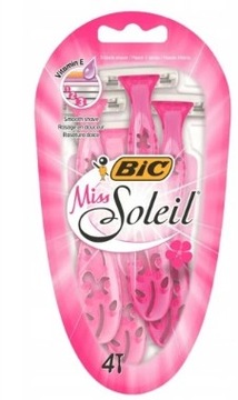 Maszynki jednorazowe Bic Miss Soleil 3-ostrzowe 4 sztuki