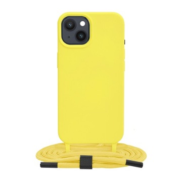 Etui ze sznurkiem iPhone 14 Techsuit - Żółty