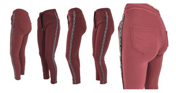 Spodnie Damskie Dresowe Klasyczne Wygodne Casual Wiązane Kolor M 38