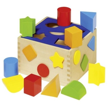 GOKI Sorter drewniany z klockami drewnianymi